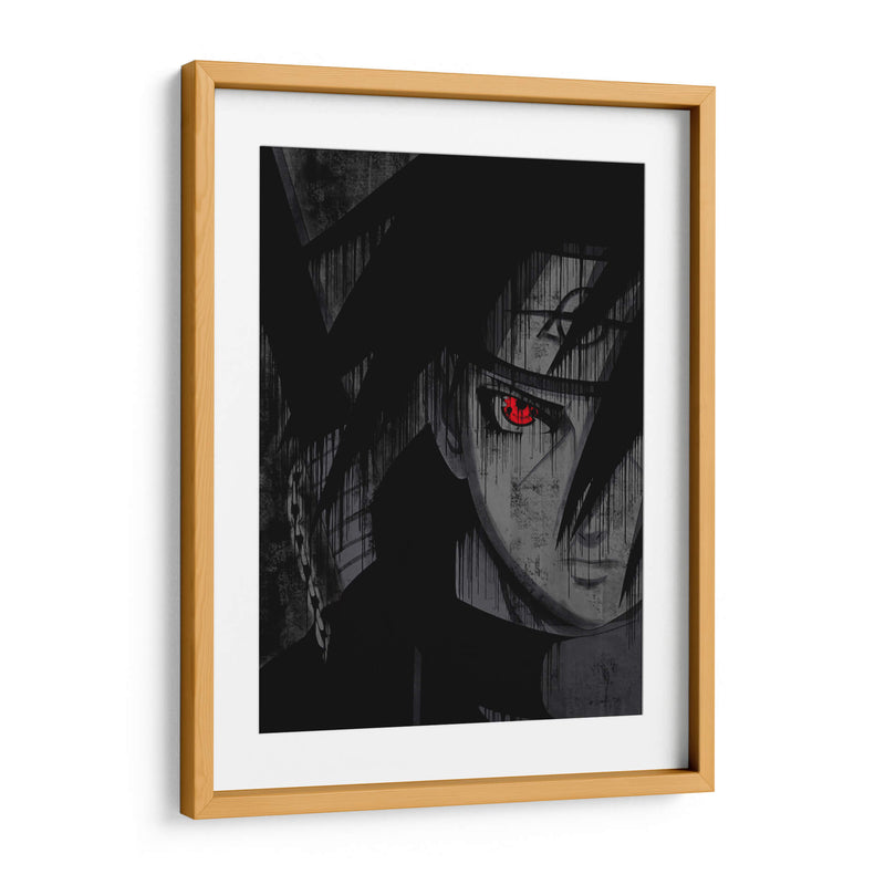 Itachi Sharingan - Dry Ink | Cuadro decorativo de Canvas Lab