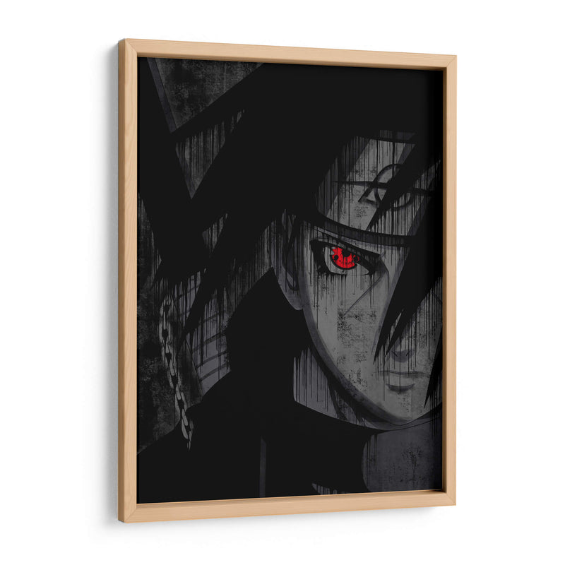 Itachi Sharingan - Dry Ink | Cuadro decorativo de Canvas Lab