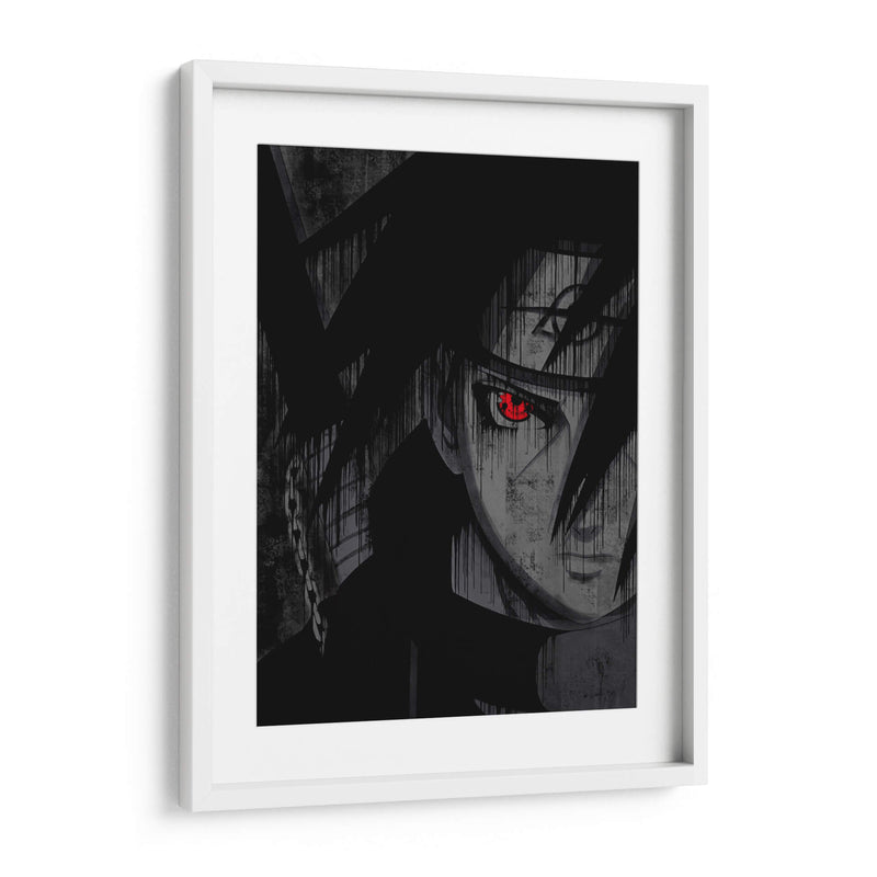 Itachi Sharingan - Dry Ink | Cuadro decorativo de Canvas Lab