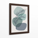 Aqua Flowers 01 - Grau Project | Cuadro decorativo de Canvas Lab