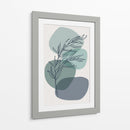 Aqua Flowers 01 - Grau Project | Cuadro decorativo de Canvas Lab