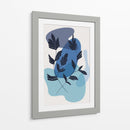 Blue Flowers 02 - Grau Project | Cuadro decorativo de Canvas Lab