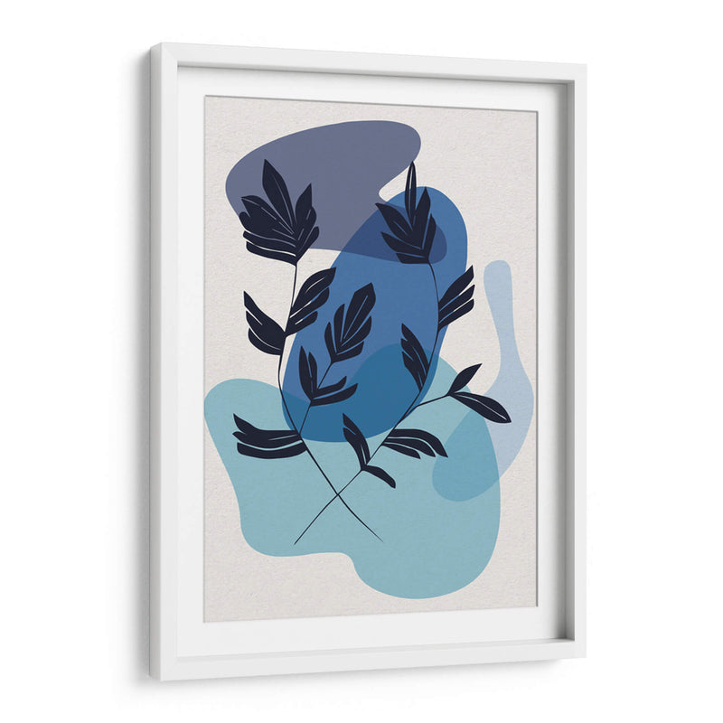 Blue Flowers 02 - Grau Project | Cuadro decorativo de Canvas Lab