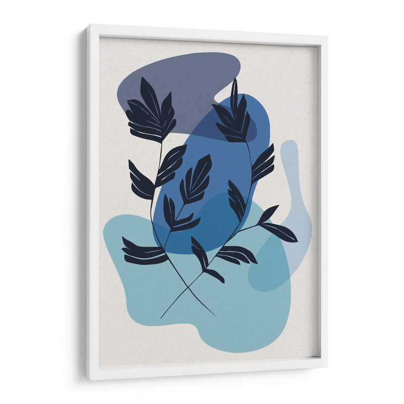 Blue Flowers 02 - Grau Project | Cuadro decorativo de Canvas Lab