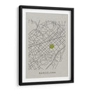 BCN white map - Grau Project | Cuadro decorativo de Canvas Lab
