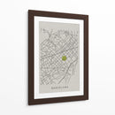 BCN white map - Grau Project | Cuadro decorativo de Canvas Lab