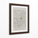 CDMX white map - Grau Project | Cuadro decorativo de Canvas Lab