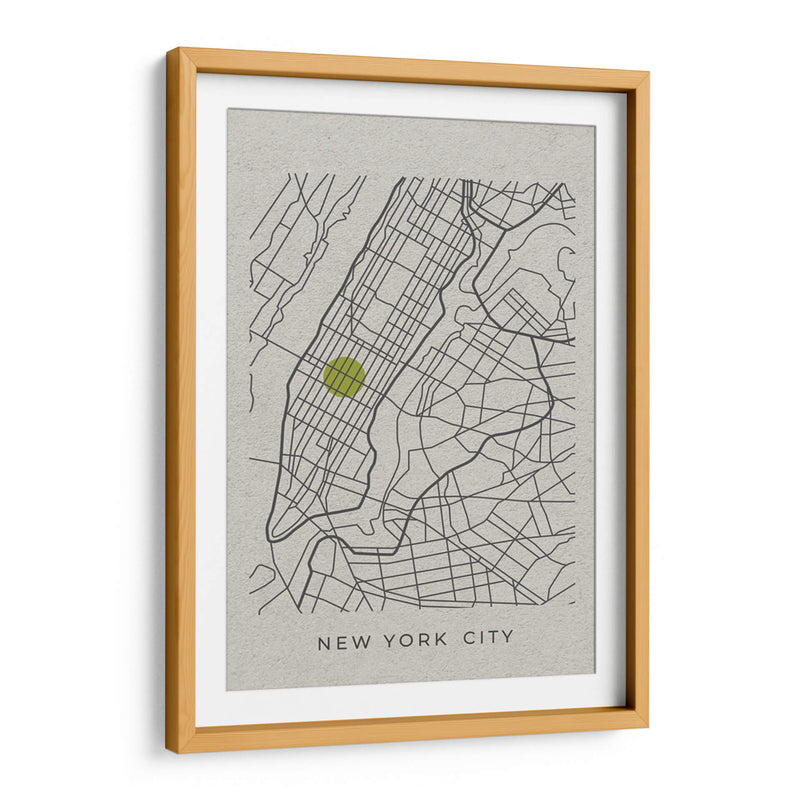 NYC white map - Grau Project | Cuadro decorativo de Canvas Lab