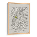 NYC white map - Grau Project | Cuadro decorativo de Canvas Lab