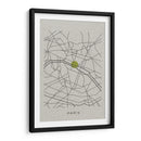 PARIS white map - Grau Project | Cuadro decorativo de Canvas Lab