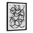 Black on White Circles - Grau Project | Cuadro decorativo de Canvas Lab