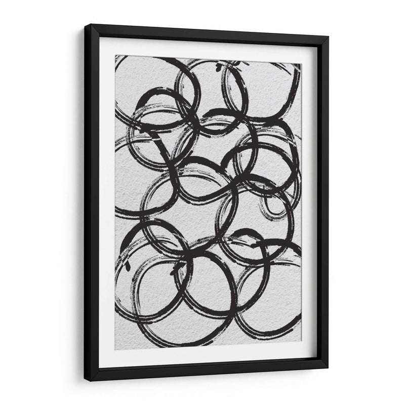 Black on White Circles - Grau Project | Cuadro decorativo de Canvas Lab