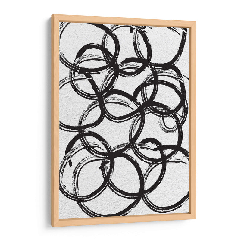 Black on White Circles - Grau Project | Cuadro decorativo de Canvas Lab