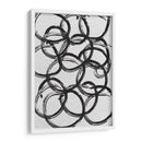 Black on White Circles - Grau Project | Cuadro decorativo de Canvas Lab