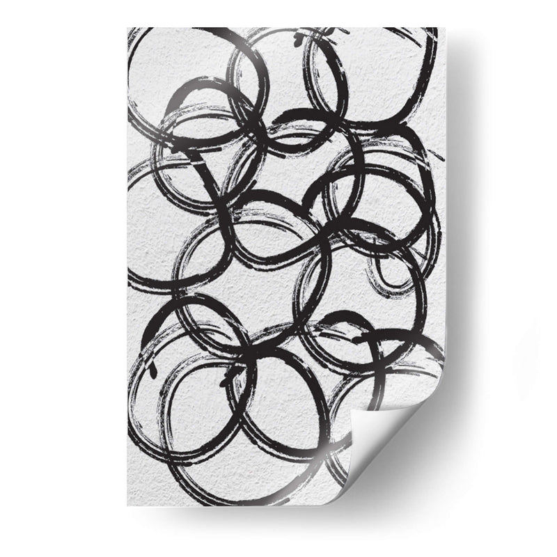 Black on White Circles - Grau Project | Cuadro decorativo de Canvas Lab