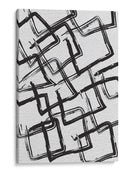 Black on White Squares - Grau Project | Cuadro decorativo de Canvas Lab