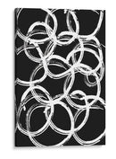 White on Black Circles - Grau Project | Cuadro decorativo de Canvas Lab
