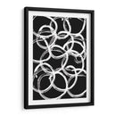 White on Black Circles - Grau Project | Cuadro decorativo de Canvas Lab