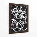 White on Black Circles - Grau Project | Cuadro decorativo de Canvas Lab
