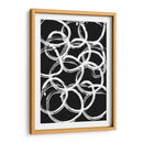 White on Black Circles - Grau Project | Cuadro decorativo de Canvas Lab