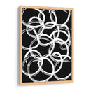 White on Black Circles - Grau Project | Cuadro decorativo de Canvas Lab
