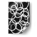 White on Black Circles - Grau Project | Cuadro decorativo de Canvas Lab