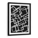 White on Black Squares - Grau Project | Cuadro decorativo de Canvas Lab