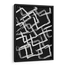 White on Black Squares - Grau Project | Cuadro decorativo de Canvas Lab