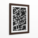 White on Black Squares - Grau Project | Cuadro decorativo de Canvas Lab