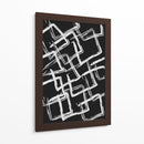 White on Black Squares - Grau Project | Cuadro decorativo de Canvas Lab