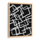 White on Black Squares - Grau Project | Cuadro decorativo de Canvas Lab