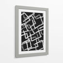 White on Black Squares - Grau Project | Cuadro decorativo de Canvas Lab