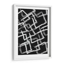 White on Black Squares - Grau Project | Cuadro decorativo de Canvas Lab