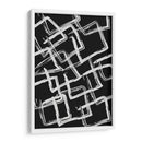 White on Black Squares - Grau Project | Cuadro decorativo de Canvas Lab