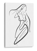 Sporty Girl - Grau Project | Cuadro decorativo de Canvas Lab