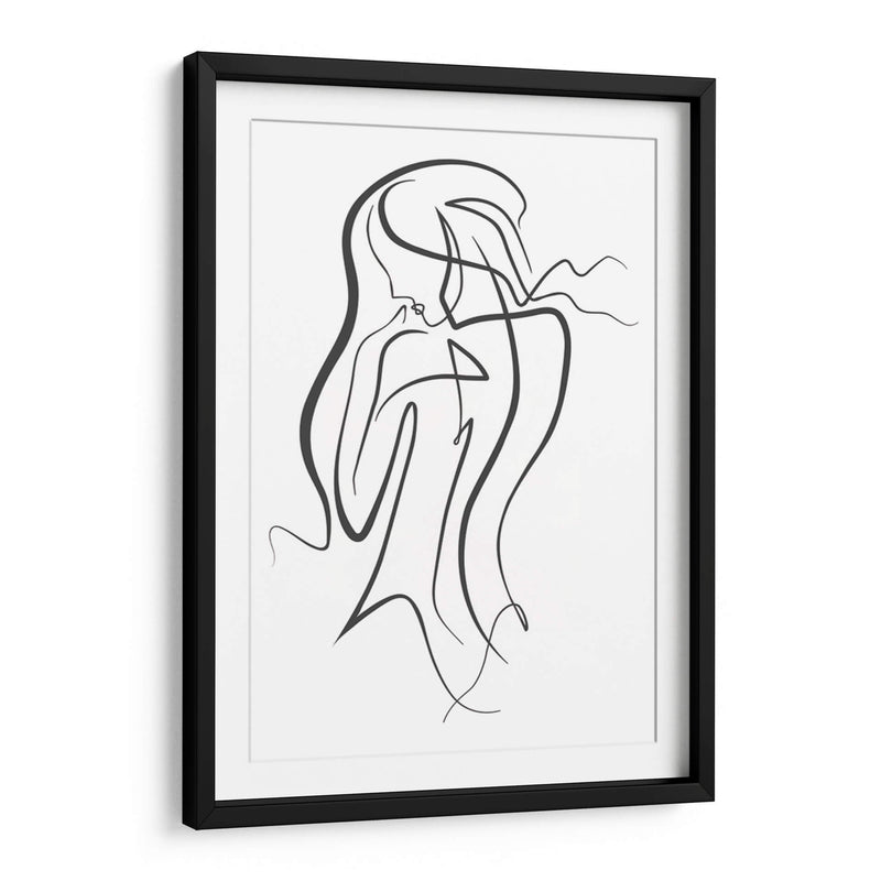 Thinking Girl - Grau Project | Cuadro decorativo de Canvas Lab