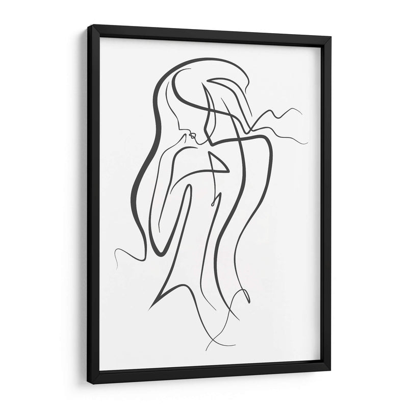 Thinking Girl - Grau Project | Cuadro decorativo de Canvas Lab