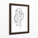 Thinking Girl - Grau Project | Cuadro decorativo de Canvas Lab