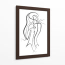 Thinking Girl - Grau Project | Cuadro decorativo de Canvas Lab