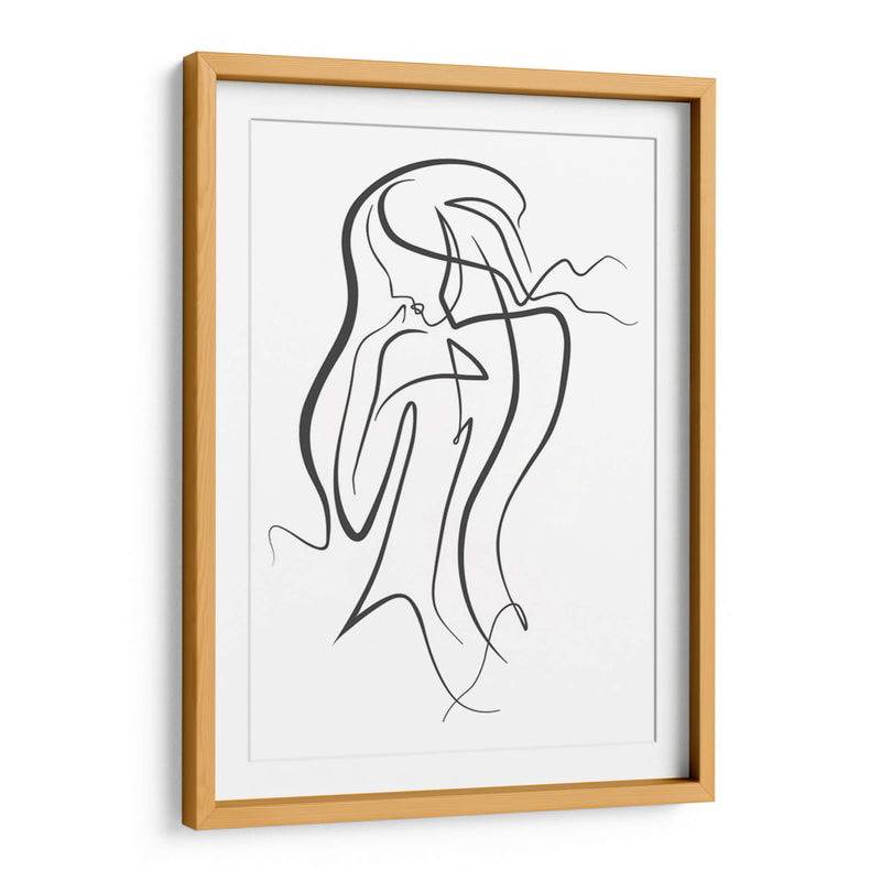 Thinking Girl - Grau Project | Cuadro decorativo de Canvas Lab