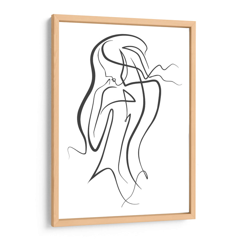 Thinking Girl - Grau Project | Cuadro decorativo de Canvas Lab