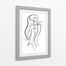 Thinking Girl - Grau Project | Cuadro decorativo de Canvas Lab