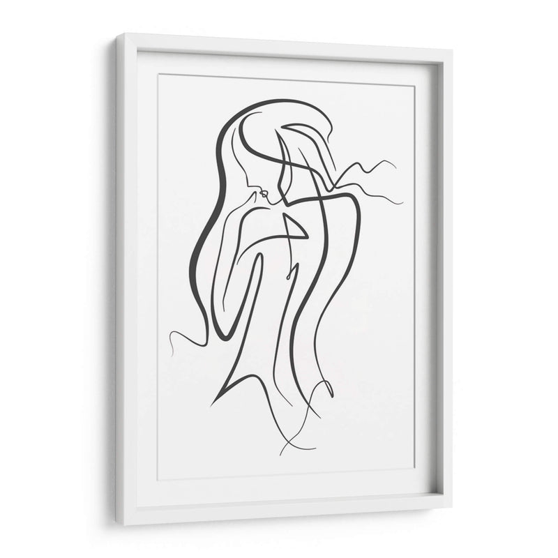Thinking Girl - Grau Project | Cuadro decorativo de Canvas Lab