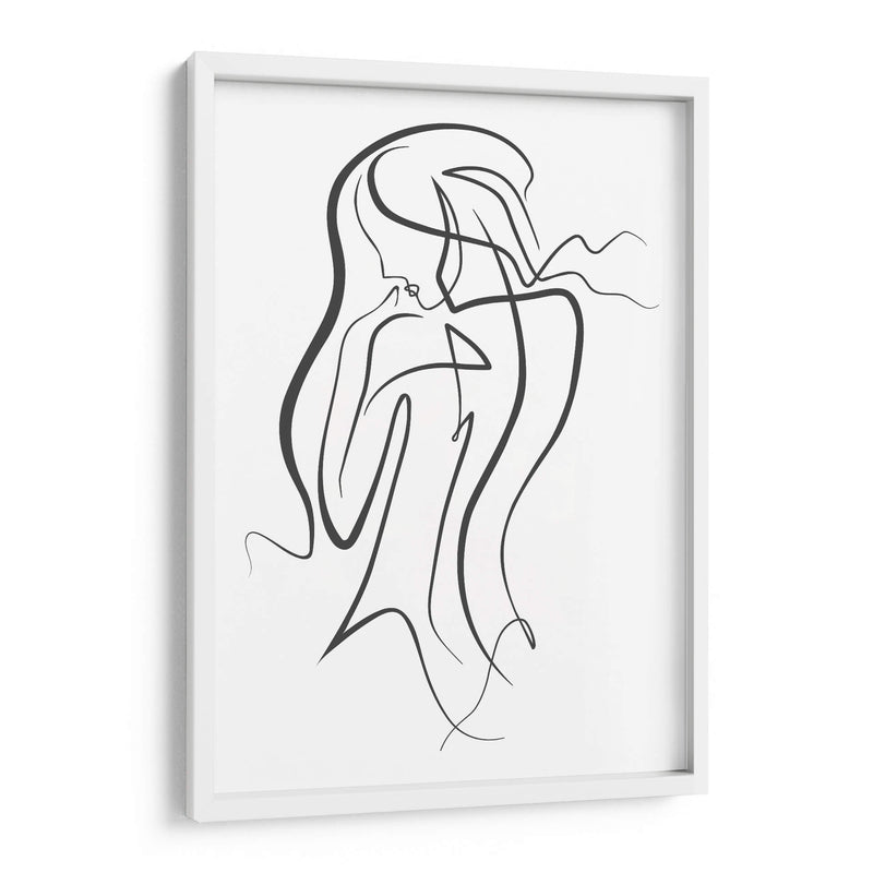 Thinking Girl - Grau Project | Cuadro decorativo de Canvas Lab
