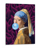 La Joven de la Perla Bubblegum - Fake Classics | Cuadro decorativo de Canvas Lab