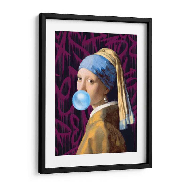 La Joven de la Perla Bubblegum - Fake Classics | Cuadro decorativo de Canvas Lab