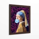 La Joven de la Perla Bubblegum - Fake Classics | Cuadro decorativo de Canvas Lab