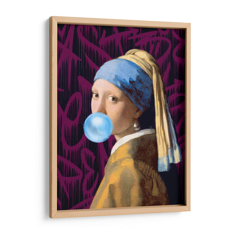 La Joven de la Perla Bubblegum - Fake Classics | Cuadro decorativo de Canvas Lab