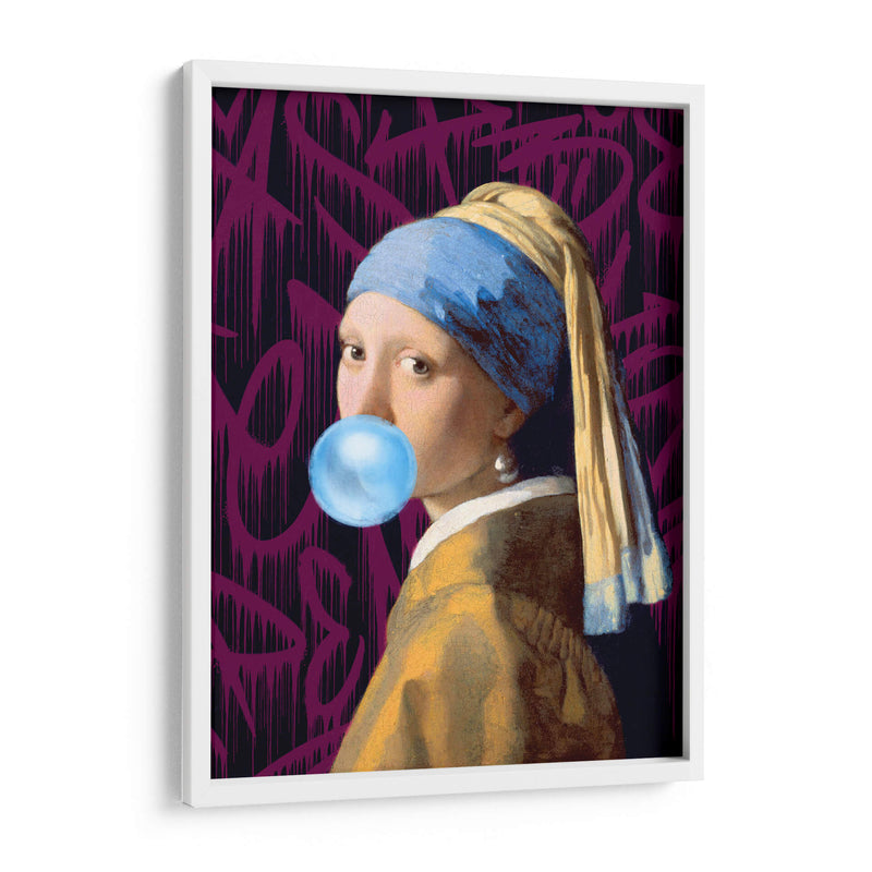 La Joven de la Perla Bubblegum - Fake Classics | Cuadro decorativo de Canvas Lab