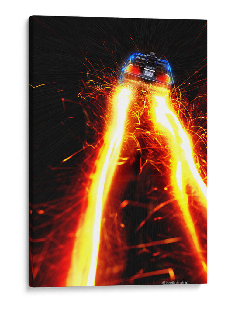 Volver Al Futuro Poster  - JorgitoEnVivo | Cuadro decorativo de Canvas Lab